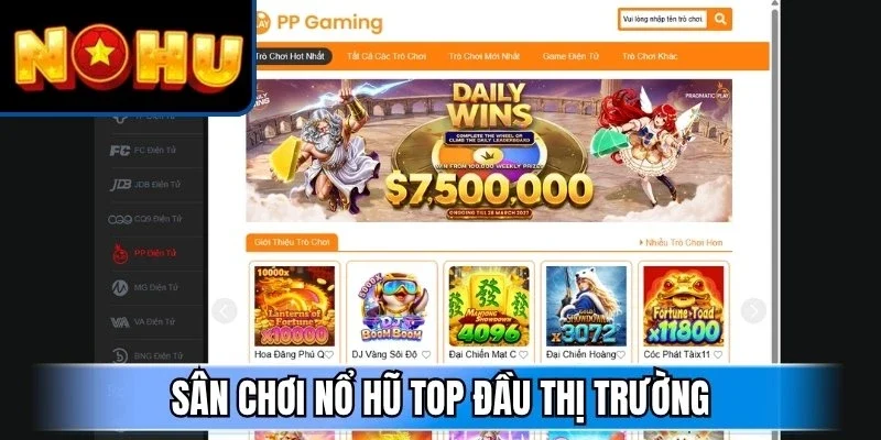 Sân chơi nổ hũ top đầu thị trường